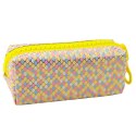 Piórnik Szkolny Organizer Wzór Łusek Syrenich Duży Suwak Kolorowy 21x8cm LEAN