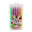 Pisaki Akwarelowe W Organizerze Kolorowe Zestaw 12 Szt LEAN