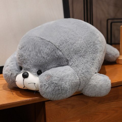 Pluszowa Maskotka Przytulanka Duża Foka Szara 29cm LEAN Toys Pluszowa Maskotka Przytulanka Duża Foka Szara 29cm LEAN Toys