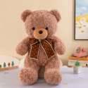 Pluszowa Maskotka Przytulanka Miś Z Kokardą W Groszki 45cm LEAN Toys