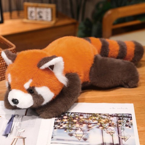 Pluszowa Maskotka Przytulanka Panda Czerwona Obciążone Łapki 30cm LEAN Toys Pluszowa Maskotka Przytulanka Panda Czerwona Obciążone Łapki 30cm LEAN Toys