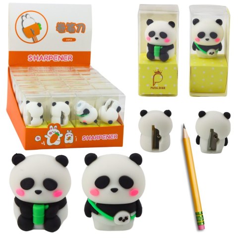 Strugaczka Do Kredek Ołówków Cienkich Szkolna Biurowa Panda LEAN