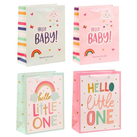 Torba Prezentowa Dla Dziecka Hello Baby Little One 36 x 12 x 10cm LEAN Torba Prezentowa Dla Dziecka Hello Baby Little One 36 x 12 x 10cm LEAN