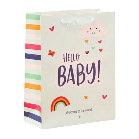 Torba Prezentowa Dla Dziecka Hello Baby Little One 36 x 12 x 10cm LEAN Torba Prezentowa Dla Dziecka Hello Baby Little One 36 x 12 x 10cm LEAN