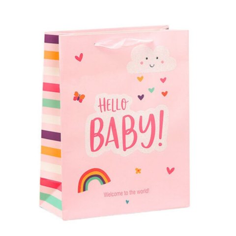 Torba Prezentowa Dla Dziecka Hello Baby Little One 36 x 12 x 10cm LEAN Torba Prezentowa Dla Dziecka Hello Baby Little One 36 x 12 x 10cm LEAN