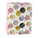 Torba Prezentowa Papierowa Urodzinowa Wzory 23 x 18 x 10,5 cm LEAN