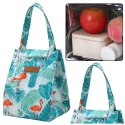 Torba Termiczna Izolacyjna Śniadaniowa Lunch Bag Liście Flamingi 25cm LEAN