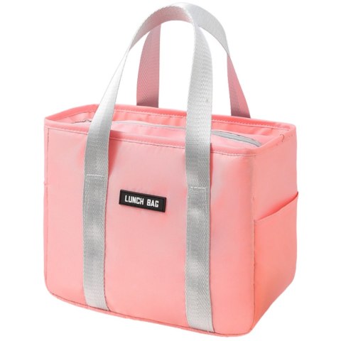 Torba Termiczna Izolacyjna Śniadaniowa Lunch Bag Różowa 24cm LEAN Torba Termiczna Izolacyjna Śniadaniowa Lunch Bag Różowa 24cm LEAN