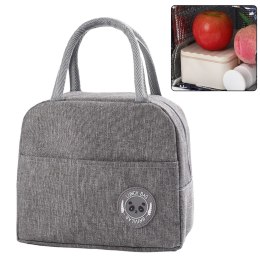 Torba Termiczna Izolacyjna Śniadaniowa Lunch Bag Szara 23cm LEAN