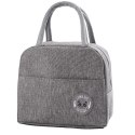 Torba Termiczna Izolacyjna Śniadaniowa Lunch Bag Szara 23cm LEAN