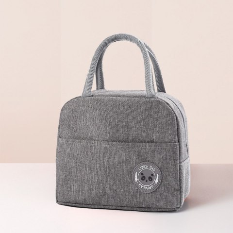 Torba Termiczna Izolacyjna Śniadaniowa Lunch Bag Szara 23cm LEAN Torba Termiczna Izolacyjna Śniadaniowa Lunch Bag Szara 23cm LEAN