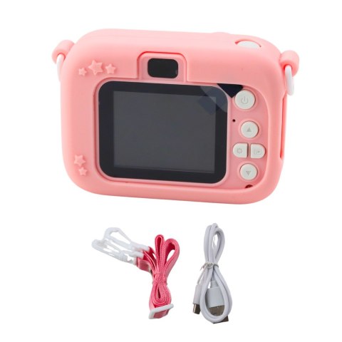 Aparat Cyfrowy Dla Dzieci Jednorożec Różowy 48Mpx HD 1080P LEAN Toys Aparat Cyfrowy Dla Dzieci Jednorożec Różowy 48Mpx HD 1080P LEAN Toys