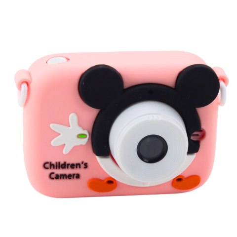 Aparat Cyfrowy Dla Dzieci Myszka Różowy 48Mpx HD 1080P LEAN Toys Aparat Cyfrowy Dla Dzieci Myszka Różowy 48Mpx HD 1080P LEAN Toys