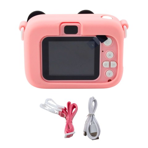 Aparat Cyfrowy Dla Dzieci Myszka Różowy 48Mpx HD 1080P LEAN Toys Aparat Cyfrowy Dla Dzieci Myszka Różowy 48Mpx HD 1080P LEAN Toys