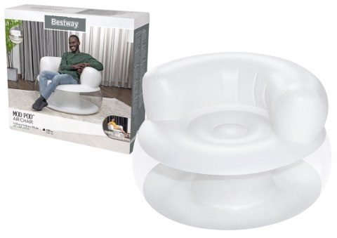 Dmuchany Fotel Biały 112 x 112 x 70 cm Bestway 75138 Bestway Dmuchany Fotel Biały 112 x 112 x 70 cm Bestway 75138 Bestway