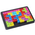 Gra Tetris Pop-It Układanka Puzzle 3w1 Sensoryczna Kolorowa 27el LEAN Toys