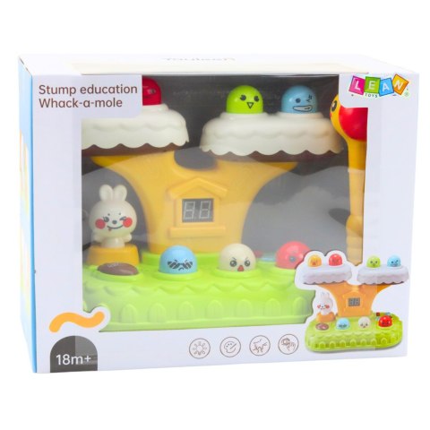 Gra Zręcznościowa Whack-A-Mole Dla Malucha 20 Melodii 7 Poziomów Prędkości LEAN Toys Gra Zręcznościowa Whack-A-Mole Dla Malucha 20 Melodii 7 Poziomów Prędkości LEAN Toys