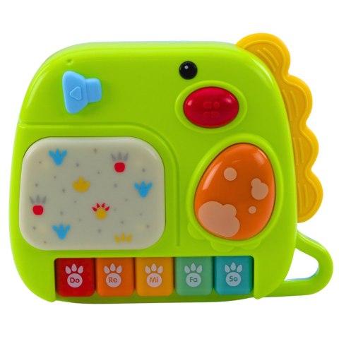 Interaktywne Pianinko Dla Malucha Dinozaur Zielony LEAN Toys Interaktywne Pianinko Dla Malucha Dinozaur Zielony LEAN Toys