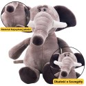 Mała Pluszowa Maskotka Przytulanka Słoń Przyssawka 16cm LEAN TOYS