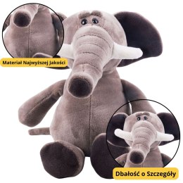 Mała Pluszowa Maskotka Przytulanka Słoń Przyssawka 16cm LEAN TOYS