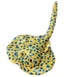 Maskotka Pluszowa Płaszczka Przytulanka Żółta W Kropki 50cm LEAN Toys