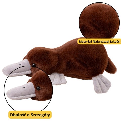 Maskotka Pluszowa Przytulanka Dziobak Brązowy 32cm LEAN Toys Maskotka Pluszowa Przytulanka Dziobak Brązowy 32cm LEAN Toys