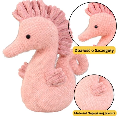 Maskotka Pluszowa Przytulanka Konik Wodny Różowy 25cm LEAN Toys Maskotka Pluszowa Przytulanka Konik Wodny Różowy 25cm LEAN Toys