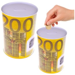 Metalowa Skarbonka Puszka Banknot 200 Euro 16,5 x 12cm LEAN