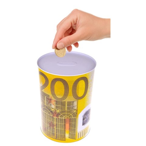 Metalowa Skarbonka Puszka Banknot 200 Euro 16,5 x 12cm LEAN Metalowa Skarbonka Puszka Banknot 200 Euro 16,5 x 12cm LEAN