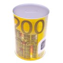 Metalowa Skarbonka Puszka Banknot 200 Euro 16,5 x 12cm LEAN