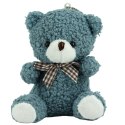 Miś Pluszowy Brelok Zawieszka Ozdoba Granatowy 8cm LEAN TOYS