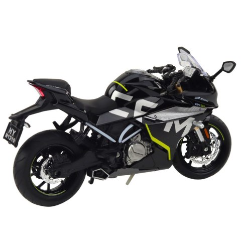 Motocykl Sportowy Metalowy Światła Dźwięki Czarny 250 SR 1:12 LEAN Toys Motocykl Sportowy Metalowy Światła Dźwięki Czarny 250 SR 1:12 LEAN Toys