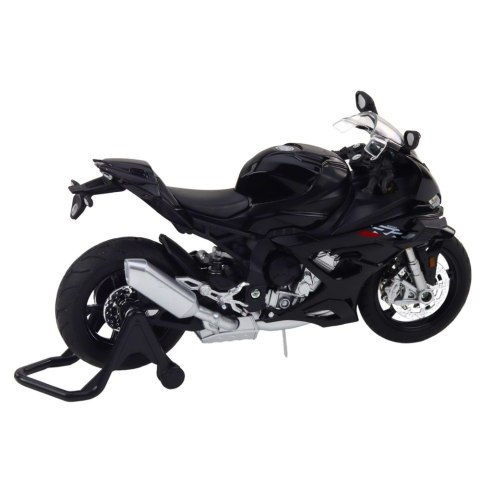 Motocykl Sportowy Metalowy Światła Dźwięki Czarny S1000 1:12 LEAN Toys Motocykl Sportowy Metalowy Światła Dźwięki Czarny S1000 1:12 LEAN Toys