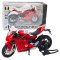 Motocykl Sportowy Metalowy Światła Dźwięki Czerwony 1:12 LEAN Toys