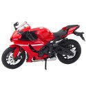 Motocykl Sportowy Metalowy Światła Dźwięki Czerwony R1 1:12 LEAN Toys