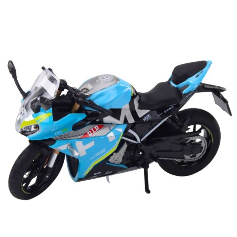 Motocykl Sportowy Metalowy Światła Dźwięki Niebieski 1:12 LEAN Toys Motocykl Sportowy Metalowy Światła Dźwięki Niebieski 1:12 LEAN Toys