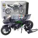 Motocykl Sportowy Metalowy Światła Dźwięki Szary 1:12 LEAN Toys