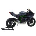 Motocykl Sportowy Metalowy Światła Dźwięki Szary 1:12 LEAN Toys