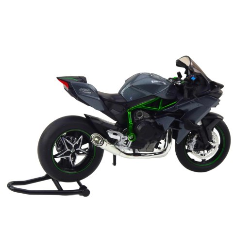 Motocykl Sportowy Metalowy Światła Dźwięki Szary 1:12 LEAN Toys Motocykl Sportowy Metalowy Światła Dźwięki Szary 1:12 LEAN Toys