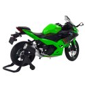 Motocykl Sportowy Metalowy Światła Dźwięki Zielony 1:12 LEAN Toys