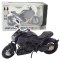 Motocykl Sportowy Metalowy Światła Dźwięki Złote Elementy Czarny 1:12 LEAN Toys