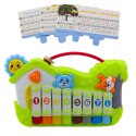 Muzyczne Pianinko Leśne Ksylofon Karty z Nutami 5szt LEAN Toys