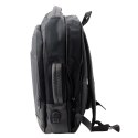 Plecak Biznesowy USB Kieszeń Na Laptopa Czarny 16L 45cm LEAN