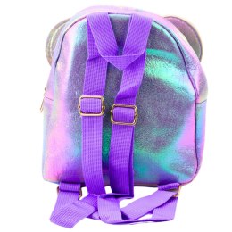 Plecak Dziecięcy Z Cekinami Myszka Uszy Fioletowy 22cm 3L LEAN