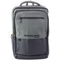 Plecak Miejski Biznesowy USB Kieszeń Na Laptopa Czarno Szary 16L 41cm LEAN