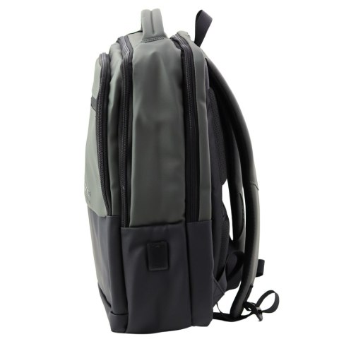 Plecak Miejski Biznesowy USB Kieszeń Na Laptopa Czarno Szary 16L 41cm LEAN Plecak Miejski Biznesowy USB Kieszeń Na Laptopa Czarno Szary 16L 41cm LEAN