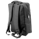 Plecak Miejski Biznesowy USB Przegroda Środkowa Czarny 14L 40cm LEAN