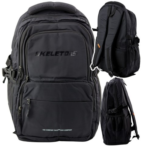 Plecak Miejski Funkcjonalny 9 Kieszeni Czarny 35L 48cm LEAN Plecak Miejski Funkcjonalny 9 Kieszeni Czarny 35L 48cm LEAN