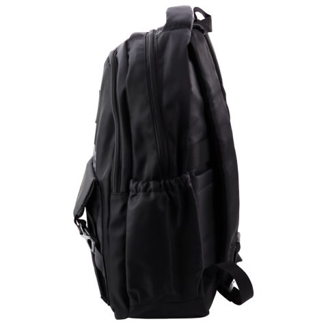 Plecak Miejski Szkolny 6 Kieszeni Back Up Czarny 23L 46cm LEAN Plecak Miejski Szkolny 6 Kieszeni Back Up Czarny 23L 46cm LEAN