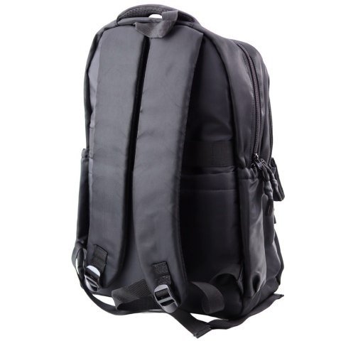 Plecak Miejski Szkolny 6 Kieszeni Back Up Czarny 23L 46cm LEAN Plecak Miejski Szkolny 6 Kieszeni Back Up Czarny 23L 46cm LEAN